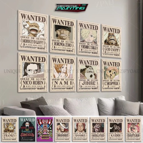 One piece wanted posters - piece,