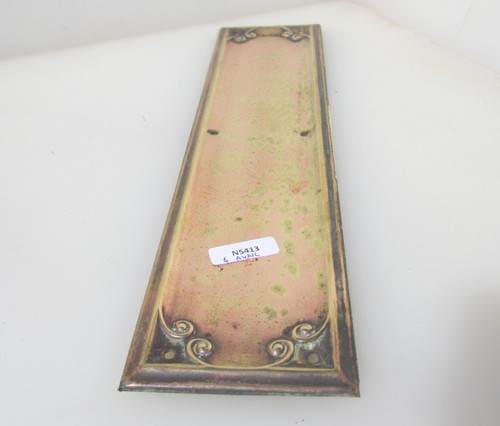 Antique brass finger - finger, plate