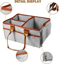 Baby Diaper Organizer Storage Box Caddy Felt Changing Nappy Kids Carrier Bag UK