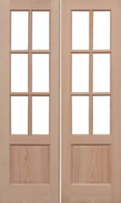 LPD External Hemlock GTP2P Unglazed Rebated Pairs Pattern Doors