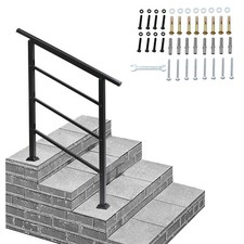 Iron handrail stair railing - handrail,