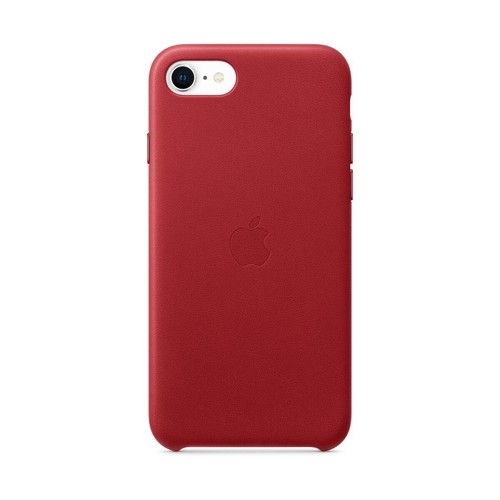 Iphone leather case red - se,