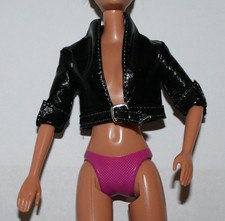 Barbie Doll Black Faux Leather