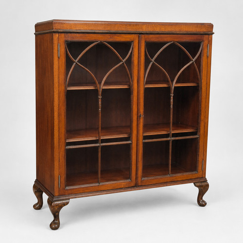 Antique mahogany display - mahogany,