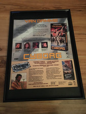 CYBORG-VAN DAMME MOVIE-Original A3 framed poster size advert