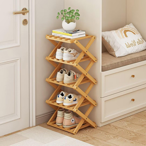 Vertical shoe rack - shoe, folding