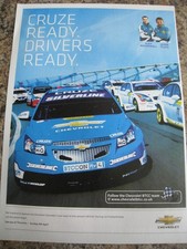 CHEVROLET BTCC TEAM ALEX MACDOWELL JASON PLATO 2010 ADVERT A4 FILE 51