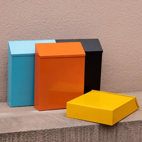 Metal mailbox letter box - letter, with