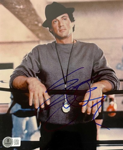 Sylvester stallone signed 8x10 - sylvester,
