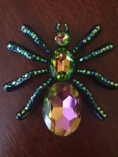 Halloween large Butler and Wilson multicoloured spider brooch