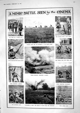 Old Print 1918 War Siers Bomb-Throwing Catapult Gun Australian Gunners B 20th