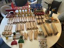 Huge wooden train set and