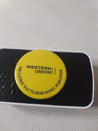 Western union vintage badge - western,