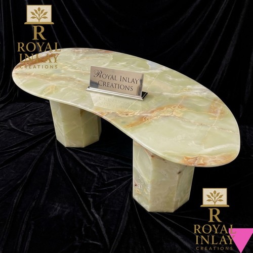 Green onyx coffee table - green,