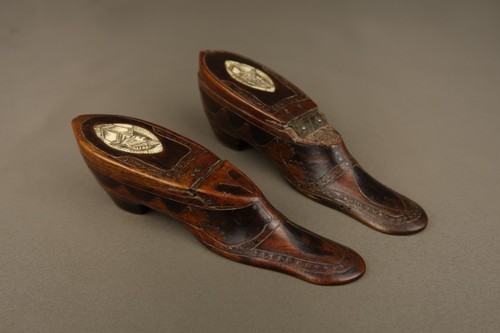 Pair antique hand carved - pair,
