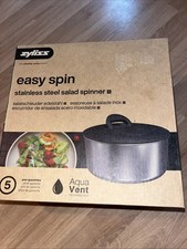 ZYLISS Easy Spin Stainless Steel Salad Spinner *BNIB*
