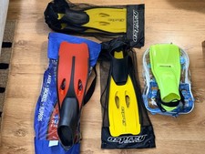Osprey /Crane/Hot Tuna Job Lot x 4 Flipper Finns Size 4 Adult x3/7-9 Years Child