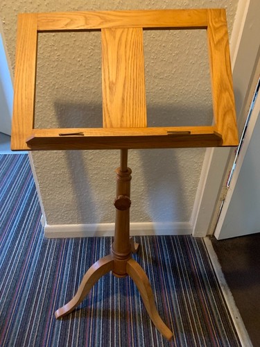 Antique wooden music stand - music,