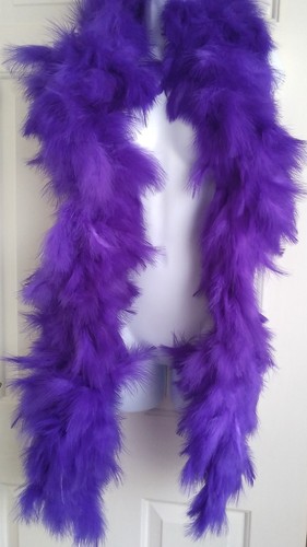 Purple marabou feather boa - purple,
