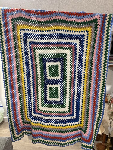 Vtg hand crocheted knit retro - vtg,