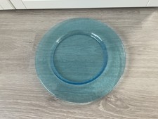 Glass Light Blue Serving