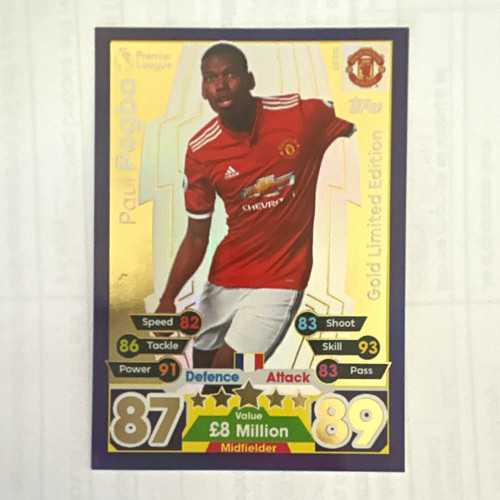 Topps match attax paul - match, pogba