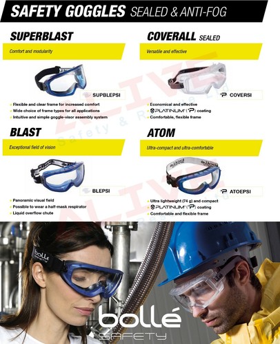 Bolle safety goggles glasses - bolle,