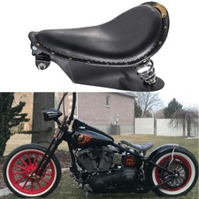 Motorcycle Spring Solo Seat Saddle With Base For Harley Softail Bobber Chopper A