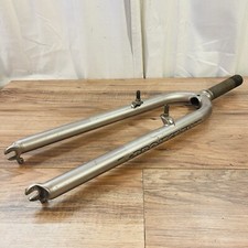 90s Kona Project Two 2 MTB Fork 26 1 1/8 Threaded SHORT 122mm 415mm AtoC Gold