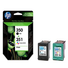 Genuine HP No 350 & 351 Black