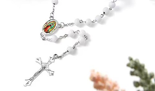 Scented rosary white - rosary,,
