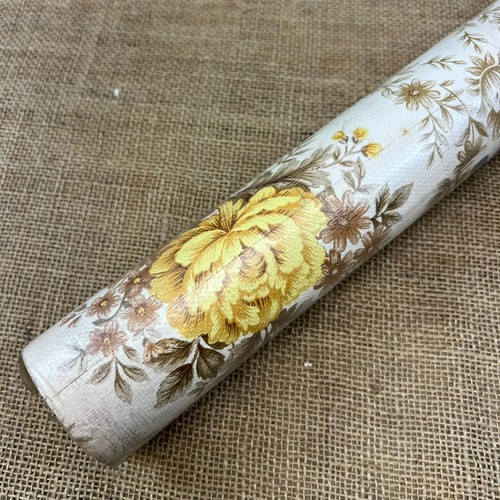 Vintage wallpaper roll yellow - vintage,