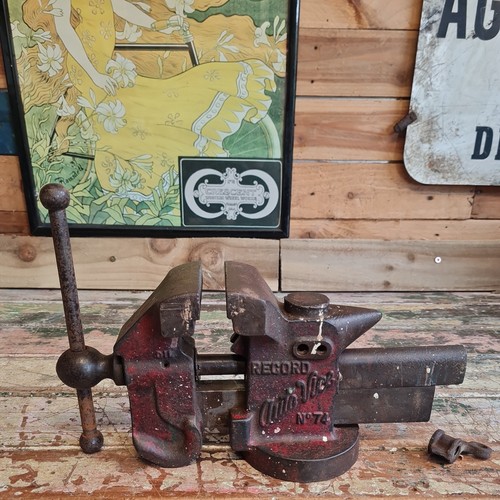 Record bench vice with - record, 74