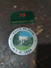 Vintage Rally Badge 1954