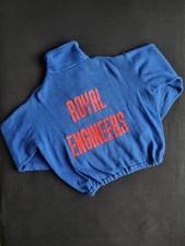 Rare Vintage 60/70s Relum Royal Engineers Spell Out High Neck Zip Jacket S Size