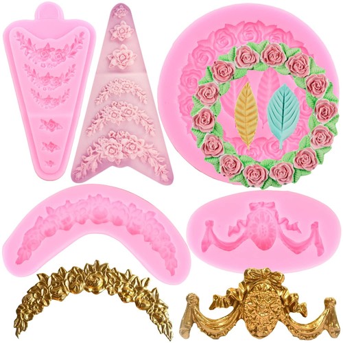 Silicone flower moulds set - moulds,