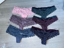 6 pairs of NEW Brazilian / Thong style lacy Knickers -Size 14/16 - Primark