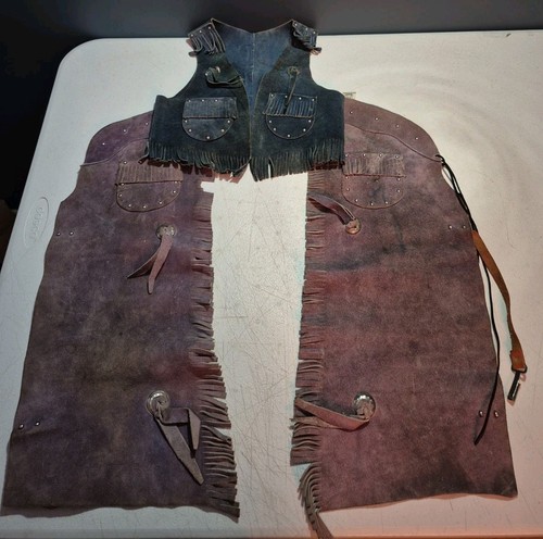 Vtg sears children leather - sears, children's