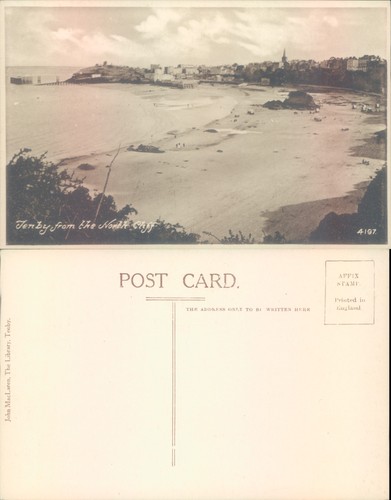 Tenby beach and town view - , john