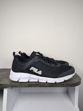 Fila Mens Athletic Trainers Shoes Size 5 Black/White Memory Foam Lace Up #8