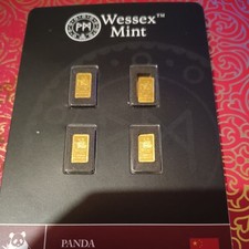 4 X 1/200th Oz. 24K 999.9 Gold