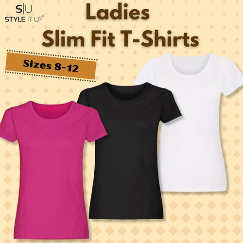 Ladies plain short cap sleeve - plain,