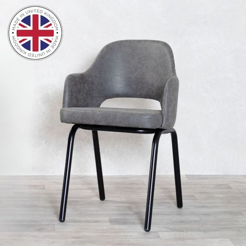 Grey dining chair faux - grey,