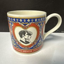 Vintage 1981 Charles & Diana Royal Wedding Wedgewood Commemorative Coffee Cup