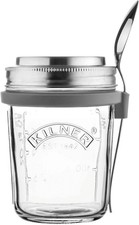 Kilner 0.35 Litre Breakfast Jar Set with Stainless Steel Spoon and Measuring Li