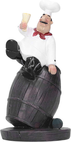 Resin chef statue charming - resin, statue,