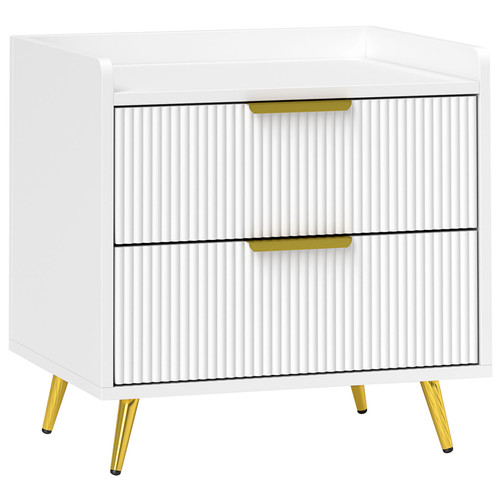 Bedside table with - 2, drawers