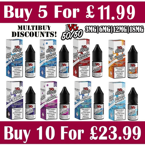 Ivg 10ml liquid all flavours - 10ml, e