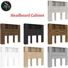Headboard Cabinet Bed Headboard Home Indoor Bedroom Bookcase Headboard vidaXL