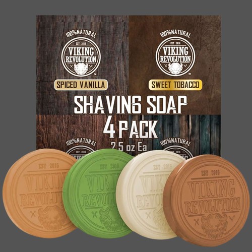 Pack men shaving soap - 4,